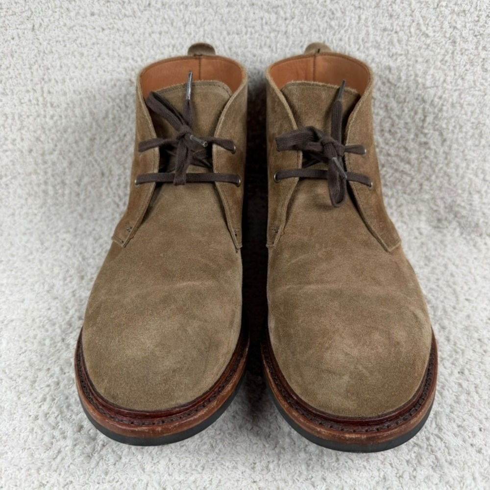 Allen Edmonds Gobi Chukka Boots Mens 9.5 D Tan Suede Dainite Sole 5836